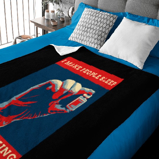 I Make People Sleep For A Living Anesthesia Doctor Baby Blankets
