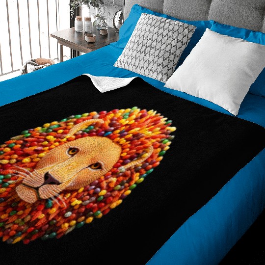 Candy King Lion Baby Blankets