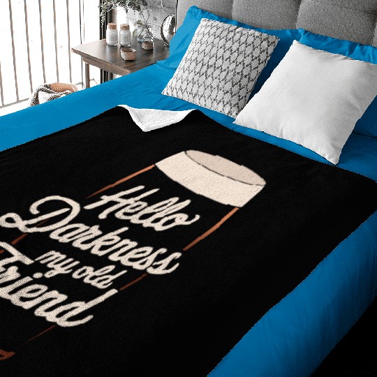 Hello Darkness My Old Friend Baby Blankets