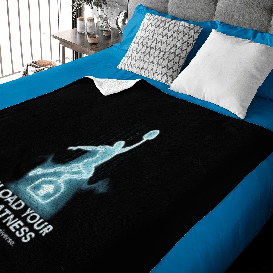 Upload Your Greatness – Send It to the Universe Baby Blankets