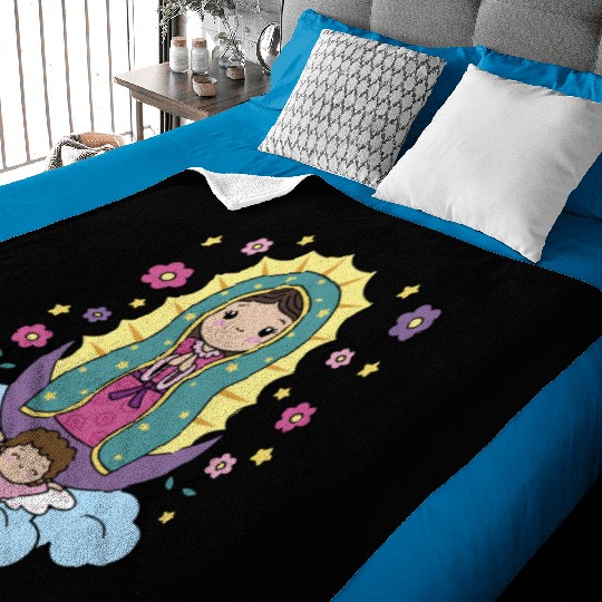 Our Lady of Guadalupe Mexico for Kids Toddlers Baby Blankets