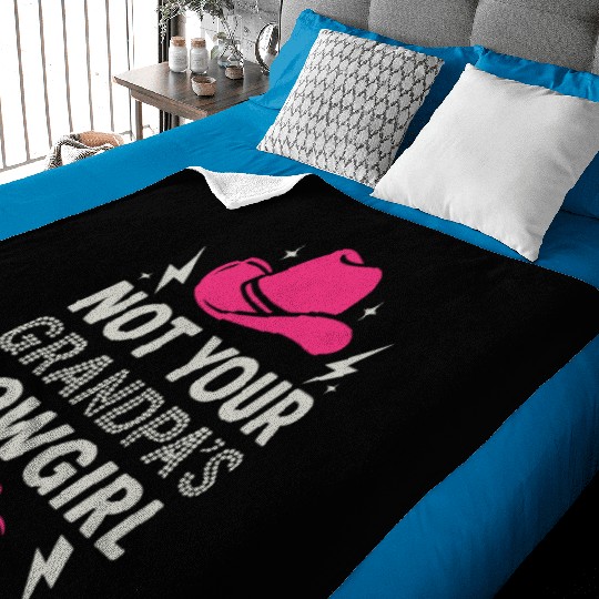 Soft Cowgirl Floral Rodeo Western Aesthetic Horse Baby Blankets