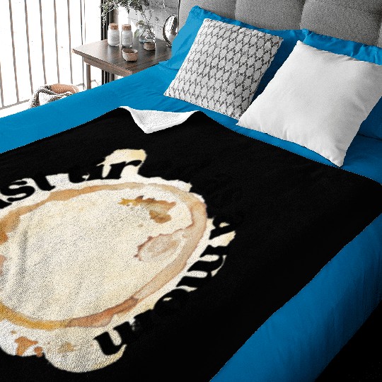 Just Tired as a Mom Coffee Stain Motherhood Design Baby Blankets