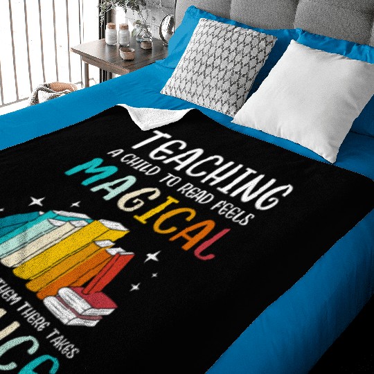 Reading Teacher Bookworm Read Books Baby Blankets