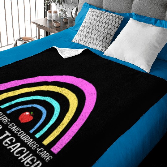 Reading Teacher Literature Book Library Baby Blankets