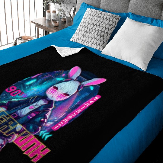90´Cyberpunk Bunny Baby Blankets