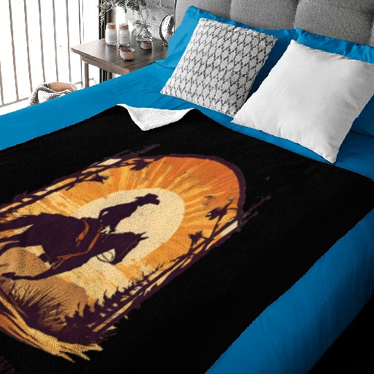 WE RIDE AT DAWN – Cowboy Spirit Edition Baby Blankets