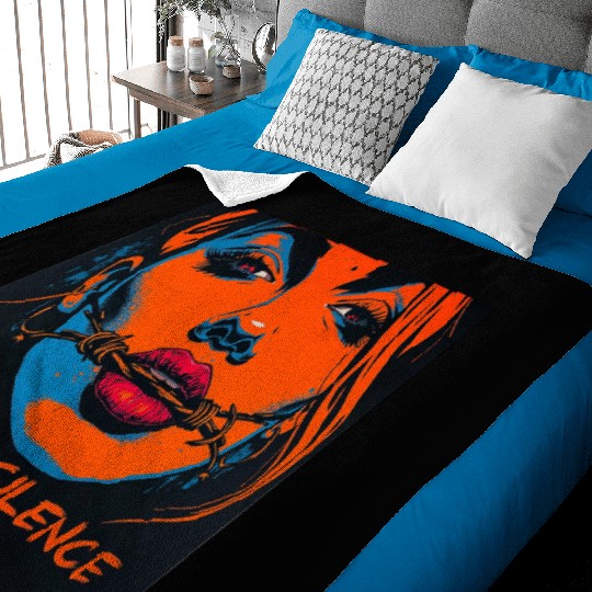 Loud Silence Psychedelic Baby Blankets