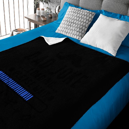 Dad Joke Loading Blue Baby Blankets