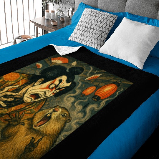 Kabuki Showdown – The Ultimate Scream-Off Baby Blankets