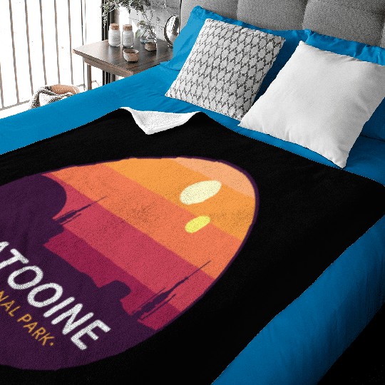Tatooine National Park Baby Blankets