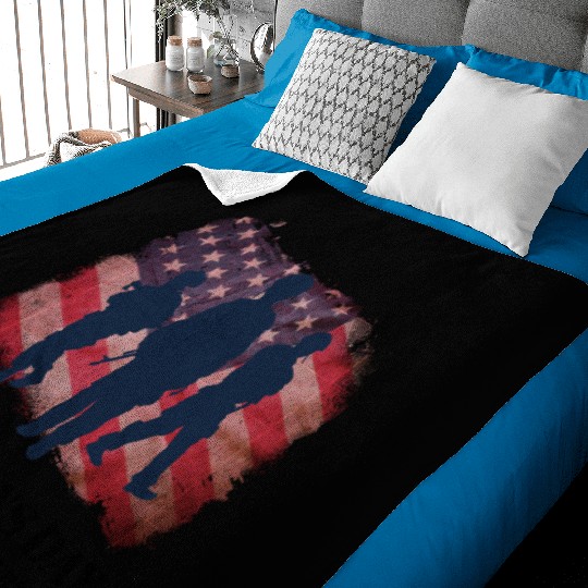 Memorial Day Patriotic Baby Blankets