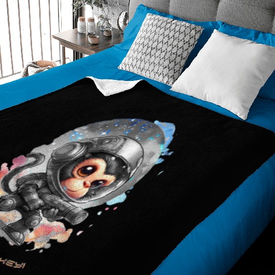 Houston We Have A Monkey Baby Blankets
