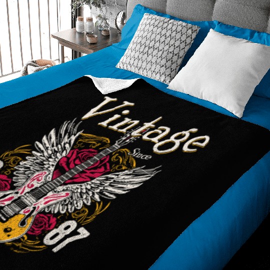 Vintage Since 1987 – 38 Years of Pure Rock Fuel Baby Blankets
