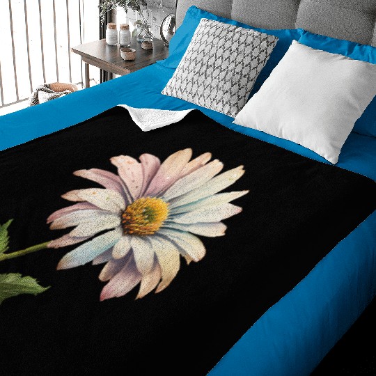 Retro Daisy Flower Aesthetic Baby Blankets