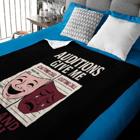 Theater Kid Drama Club Musical Theater Nerd Stage Baby Blankets