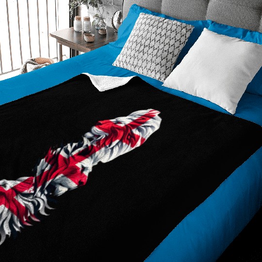 Patriotic St George Day Lion Baby Blankets