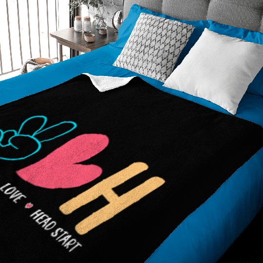 Head Start Crew School Teacher Baby Blankets