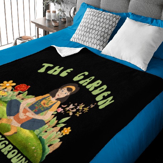 The Garden is My Playground Baby Blankets