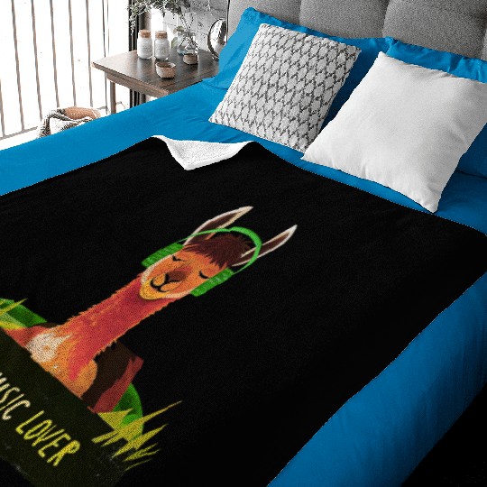 Lloyd the Llama Rockstar Baby Blankets