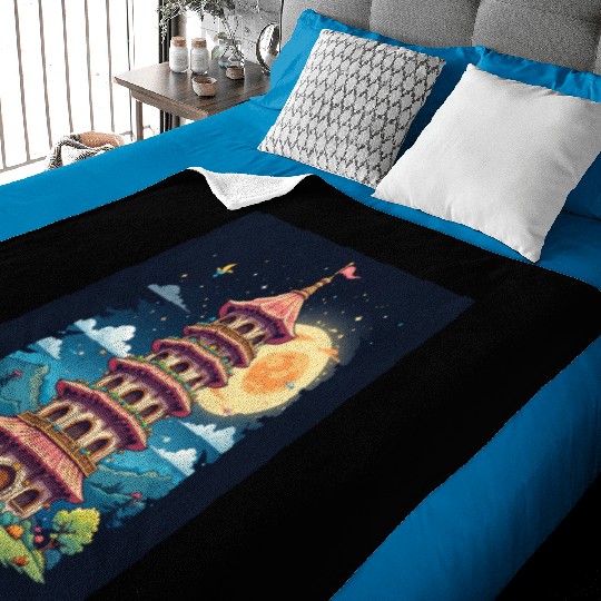 Twilight Temple Glow Baby Blankets