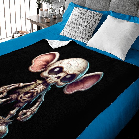 Cute Alien Creature – Big Ears Cartoon Style Baby Blankets