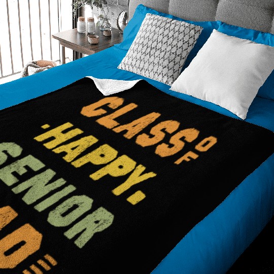 Happy class of 2025 dad senior father graduation Baby Blankets