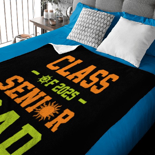 dad graduation class of 2025 senior father Baby Blankets