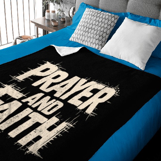 Prayer and Faith - Christian Urban Street Style Baby Blankets