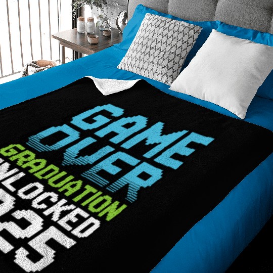 Game Over – Graduation Unlocked 2025 Baby Blankets Gift