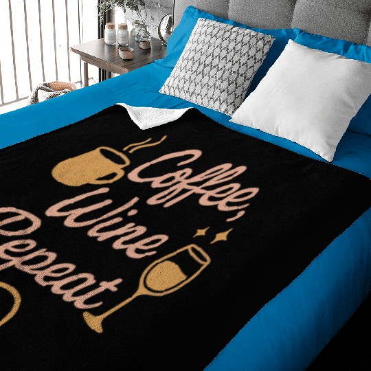 Single Mom Life Chaos Coordinator Wine Coffee Baby Blankets