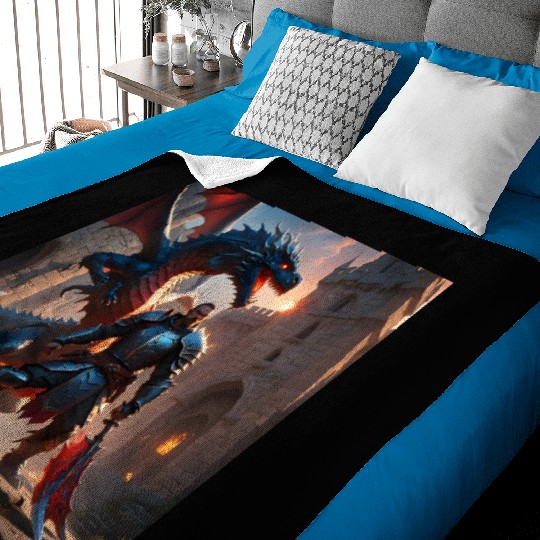 Dragon man Baby Blankets