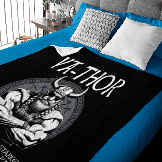 Viking Warrior Man Odin Thor Norman Walhalla Baby Blankets