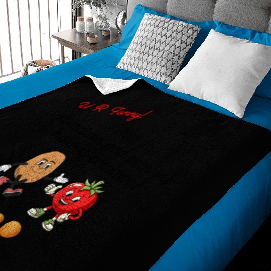 U R Funny (Tomato and Potato) Baby Blankets
