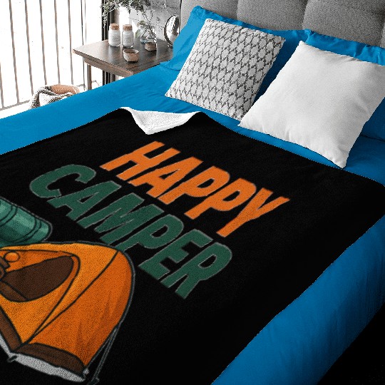 Happy Camper – Cozy Camping Vibes Baby Blankets
