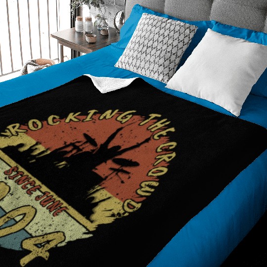 21st Birthday Rocking the crowd DRM 06/2004 Baby Blankets