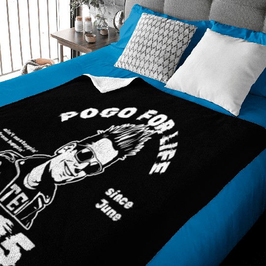 40th birthday Pogo for life since 06/1985 Baby Blankets