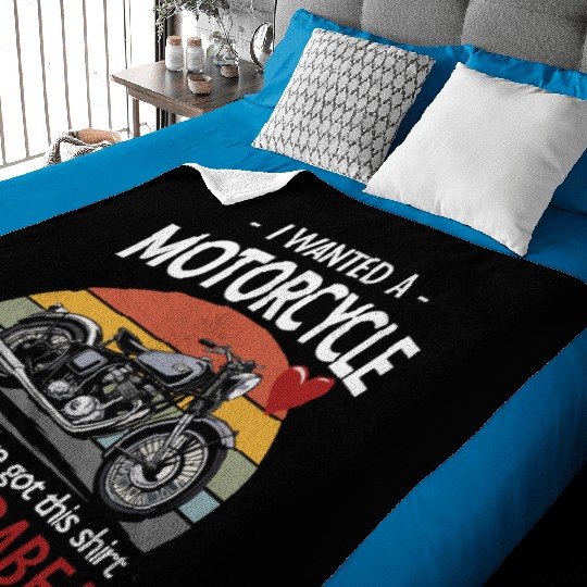Funny Biker Baby Blankets – I Wanted a Motorcycle