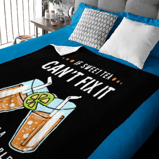 Sweet Tea Lover Drinker Baby Blankets