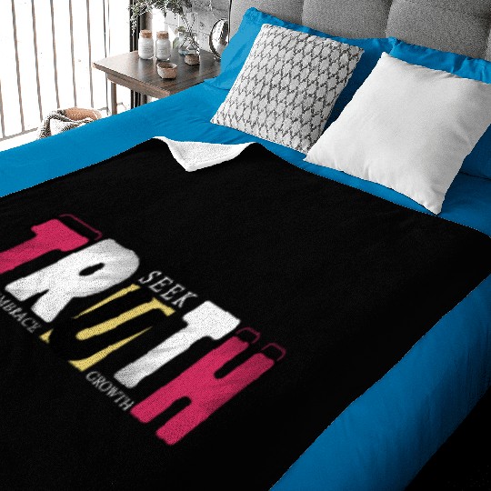 Seek Truth. Embrace Growth. | Motivational Future- Baby Blankets