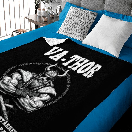 Viking Warrior Man Odin Thor Norman Walhalla Baby Blankets