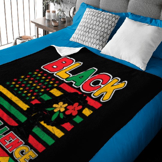 Black Pride Black Excellence Juneteenth Baby Blankets