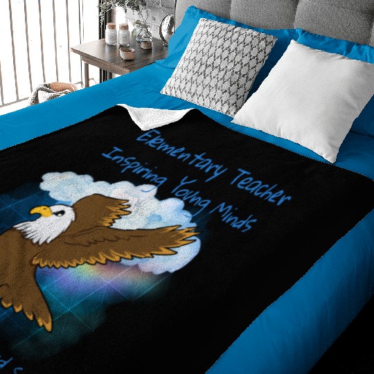 Elementary Teacher Inspiring Young Minds Baby Blankets