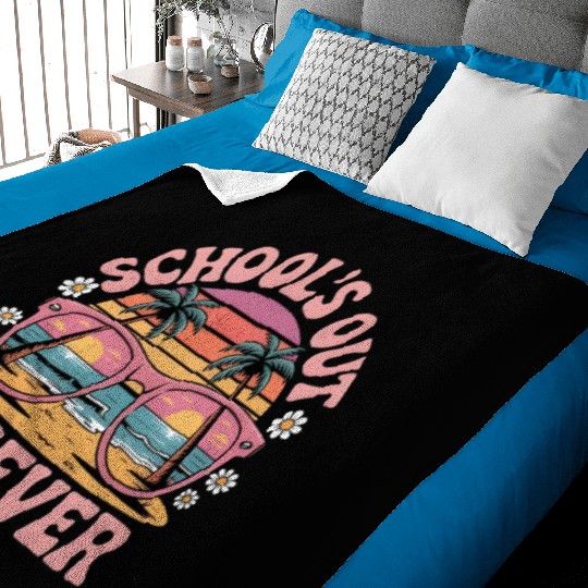 School's Out Forever Retired Teacher 2025 Baby Blankets