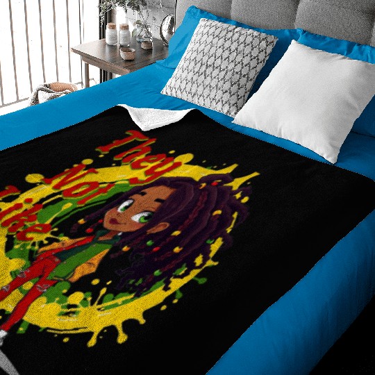 They Not Like Us Black History Melanin African Baby Blankets