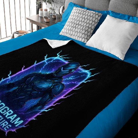 Reprogram Your Future – Futuristic Cyberpunk Robot Baby Blankets