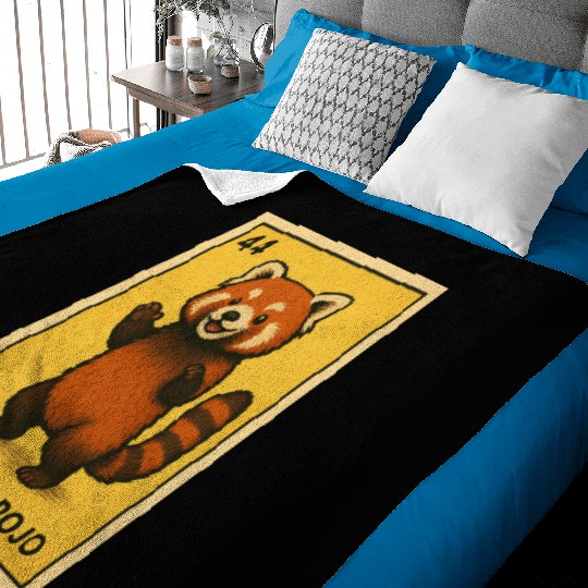 EL PANDA ROJO - THE RED PANDA - LA LOTERÍA Baby Blankets