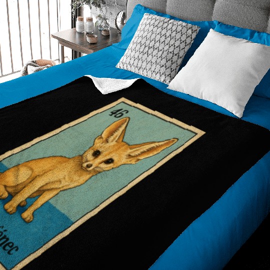 EL ZORRO FÉNEC - THE FENNEC FOX - LA LOTERÍA Baby Blankets