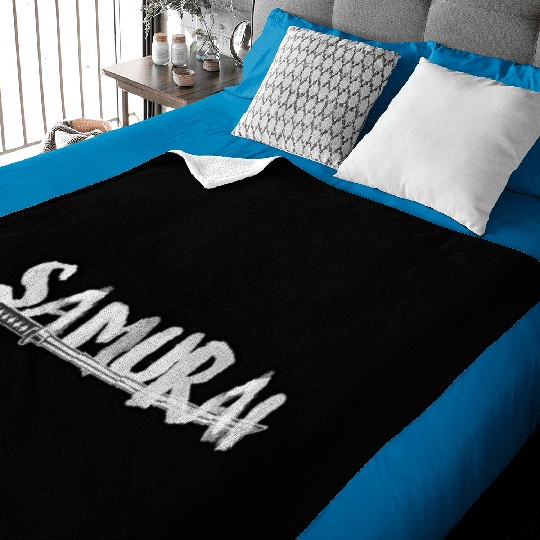 Samurai katana Baby Blankets