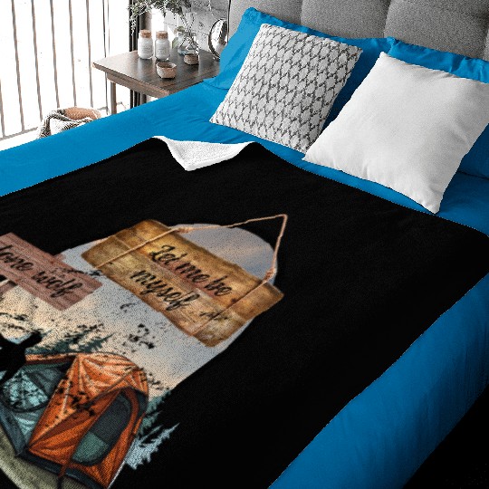 Lone Wolf Retreat Baby Blankets